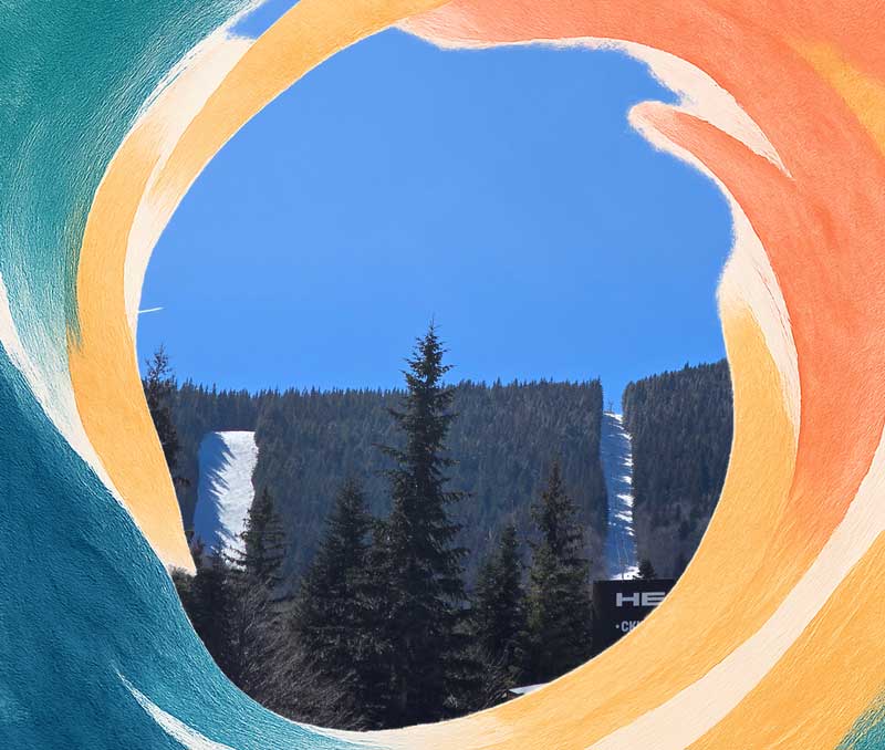 Dobrinishte-Bezbog ski zone, view from the Gotse Delchev hut