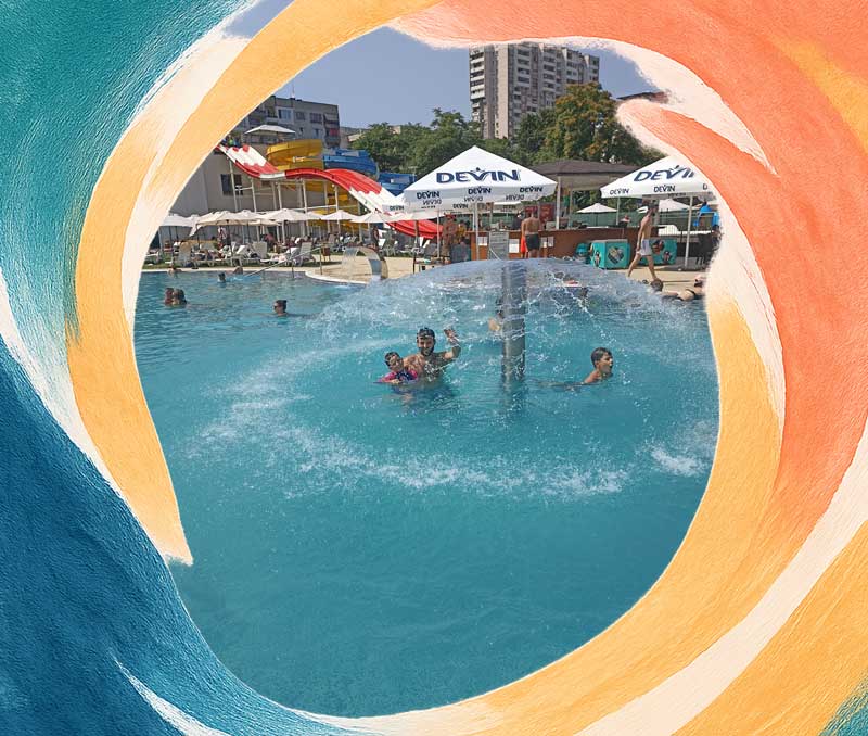 Vazrazhdane Aqua and Wellness Complex in central Sofia with outdoor pools