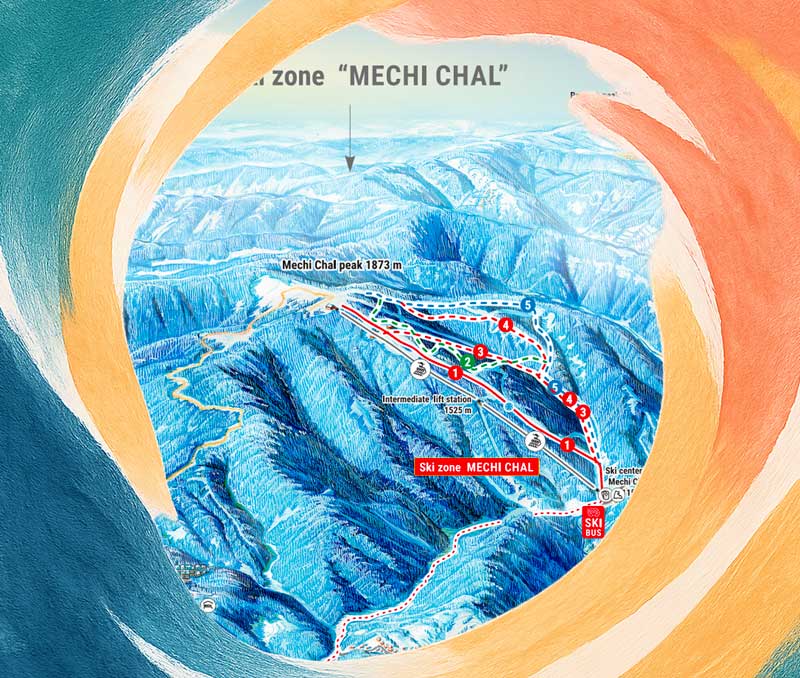 Mechi Chal Chepelare, map