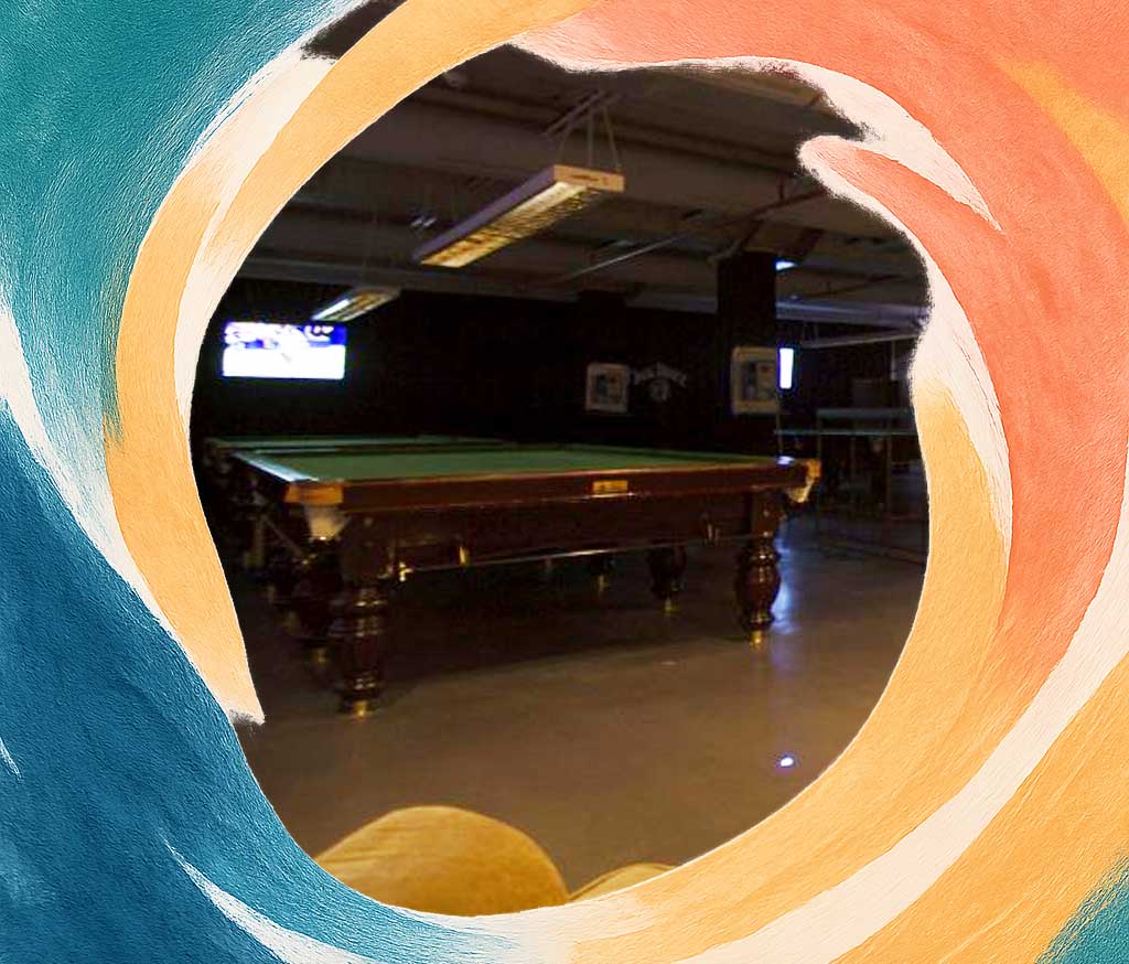 The Academy has many tables for billiard and other games that will keep you entertained