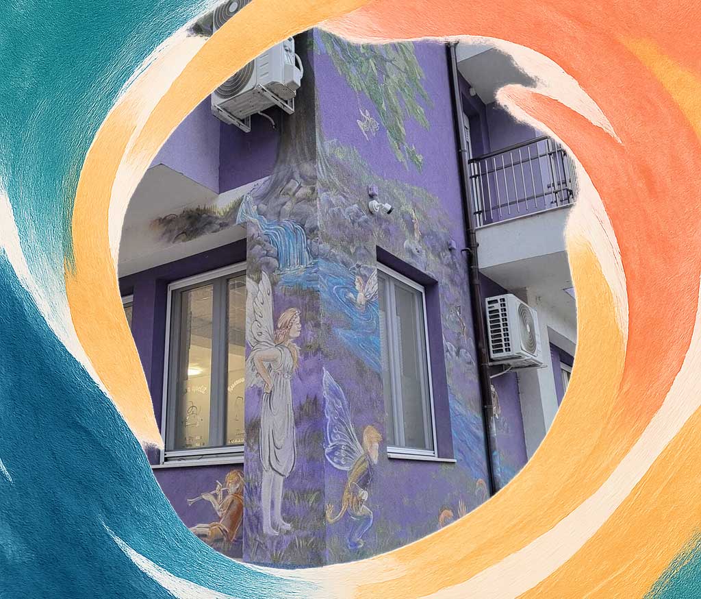 The modern facade of Sagittarius, your boutique retreat in Kyustendil. The perfect base for your Cherry Festival adventure.