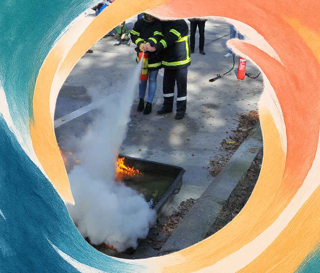 Fire Safety Equipment Demonstration during the Kozloduy Nuclear Power Plant Tour.