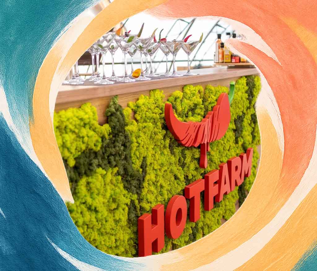 The HotFarm logo set on fresh green at the chilli pepper farm, an unexpected stop on a spicy and memorable day trip from Varna.